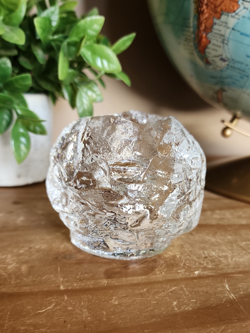Kosta Boda Snowball Votive Holder